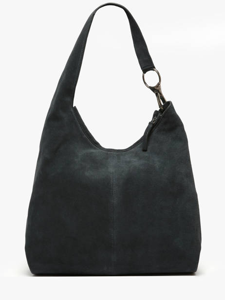 Schoudertas Leather Leder Biba Zwart leather JAP2L ander zicht 4