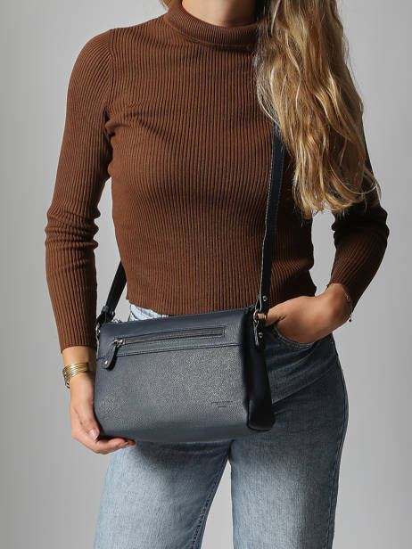 Cross Body Tas Confort Leder Hexagona Blauw confort 466744 ander zicht 2