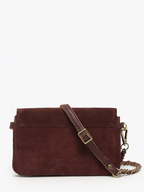 Cross Body Tas Vintage Leder Mila louise Beige vintage 3783VC ander zicht 4