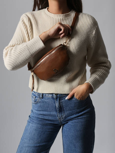 Heuptasje Lulu castagnette Bruin zip ZINH ander zicht 1