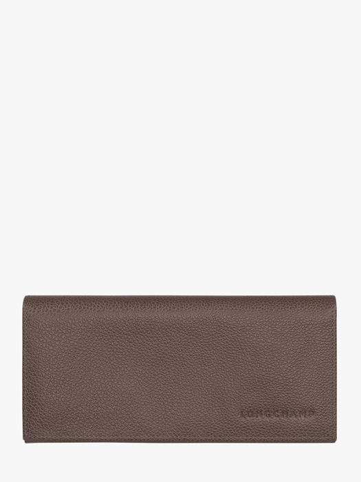 Longchamp Le foulonné Portefeuille Bruin