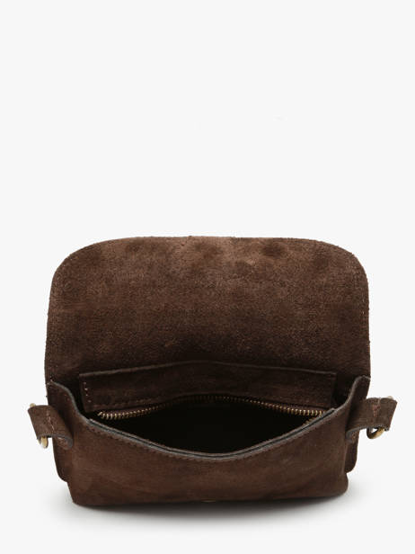 Cross Body Tas Velvet Milano Bruin velvet VE260612 ander zicht 3