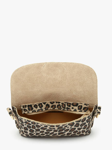Cross Body Tas Velvet Leopardo Milano Beige velvet leopardo VL260612 ander zicht 3