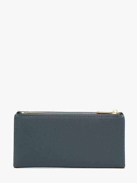 Portefeuille Saffiano David jones Blauw saffiano P164 ander zicht 3