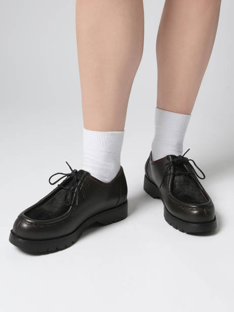 Derby Veterschoenen Uit Leder Kleman Rood women PADRINI ander zicht 1