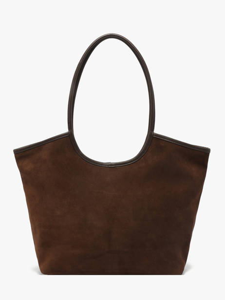 Schoudertas Milan Suède Leder Nat et nin Bruin vintage MILAN ander zicht 4