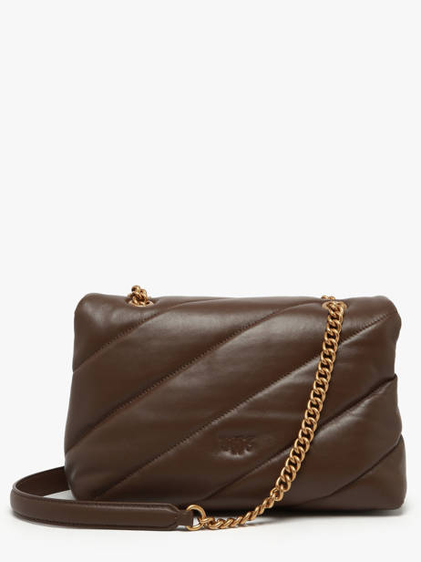 Cross Body Tas Love Bag Puff Leder Pinko Bruin love bag puff A0F2 ander zicht 4