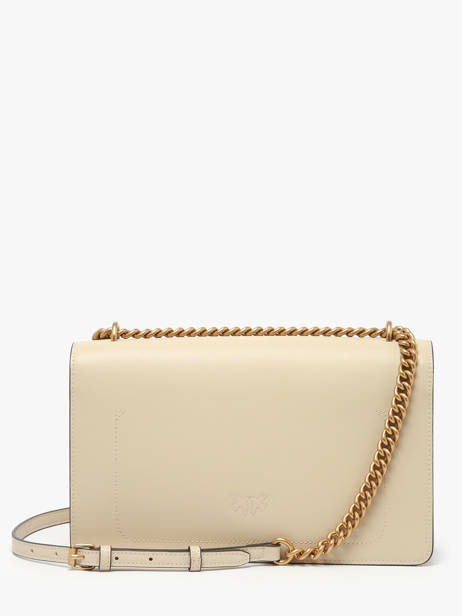 Cross Body Tas Love Bag Icon Leder Pinko Beige love bag icon A0F1 ander zicht 4