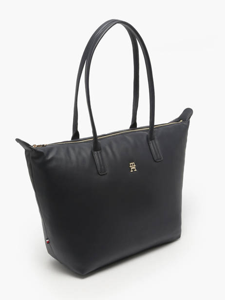 Schoudertas Popette Nylon Tommy hilfiger Blauw popette AW17705 ander zicht 2