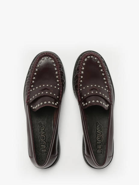 Mocassins Uit Leder Inuovo Bruin women LFG005 ander zicht 3