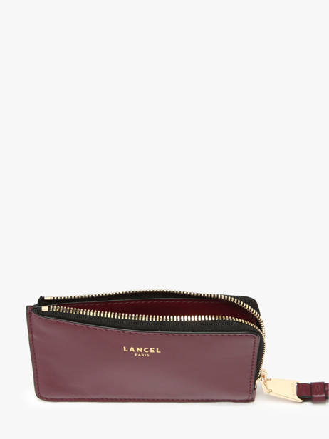 Kaarthouder Origami Leder Lancel Rood origami A13422 ander zicht 1