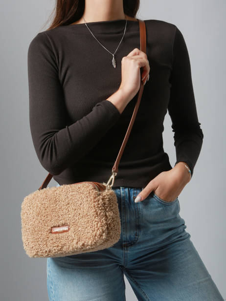 Cross Body Tas Moumoute Lancaster Beige moumoute 22 ander zicht 1