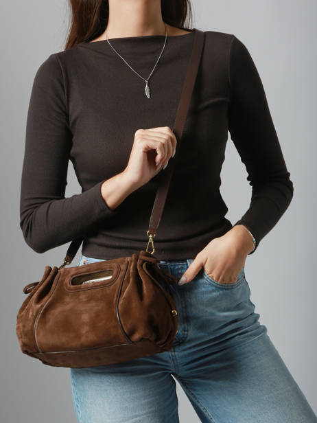 Shoppingtas Folk Light Leder Gerard darel Bruin folk light DCS08405 ander zicht 1