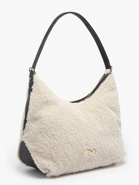 Schoudertas Carrie Winter Shearling En Leder Nathan baume Beige vogue S ander zicht 2