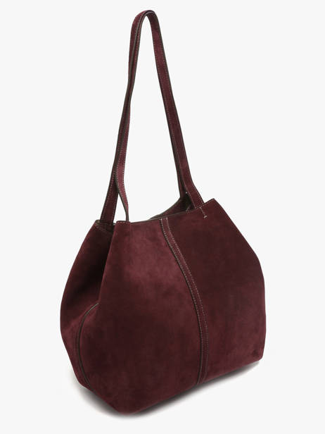 Schoudertas Cabas Leder Vanessa bruno Rood cabas 29V40874 ander zicht 2