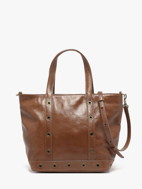 Handtas Cabas Cuir Leder Vanessa bruno Bruin cabas cuir 82V40435 ander zicht 4
