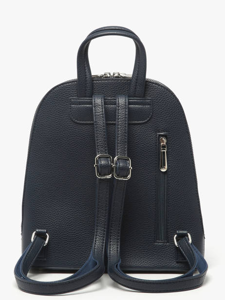 Rugzak Miniprix Blauw grained F2547 ander zicht 2