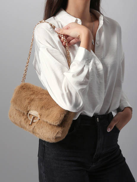 Cross Body Tas M Moon In Imitatiebont Vanessa bruno Beige moon 30V40533 ander zicht 1