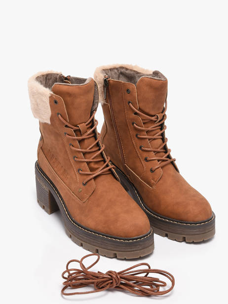 Enkellaarsjes Met Hak Mustang Bruin women M0132003 ander zicht 1