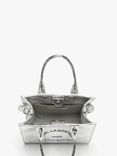 Cross Body Tas Rsg Metallic Karl lagerfeld Zilver rsg A4W50059 ander zicht 3