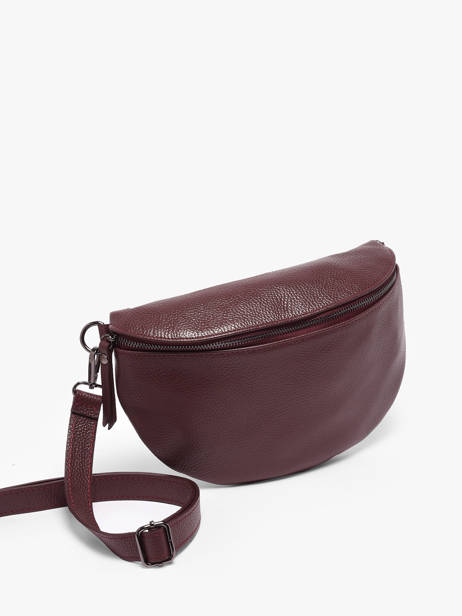 Heuptasje Caviar Leder Milano Rood caviar CA21123 ander zicht 2