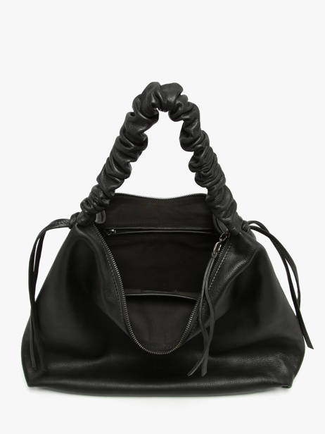 Schoudertas Leather Leder Biba Zwart leather KIB1L ander zicht 2