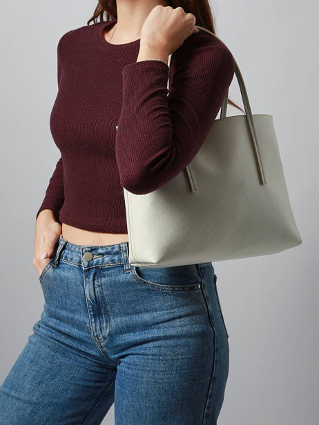 Schoudertas Coated Emblem Calvin klein jeans Wit coated emblem 4F3267G ander zicht 1