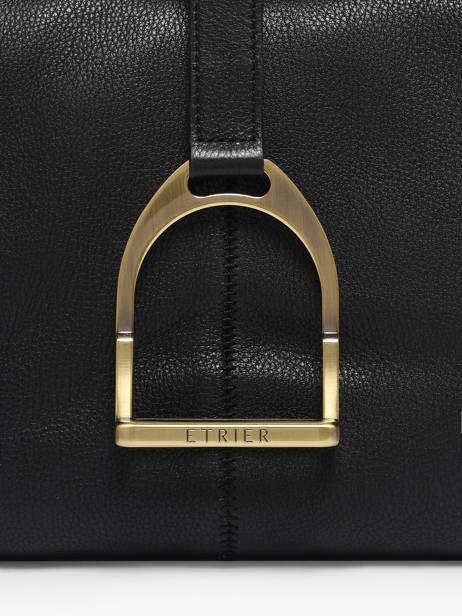 Schoudertas Etalon Leder Etrier Zwart etalon EETA197M ander zicht 5