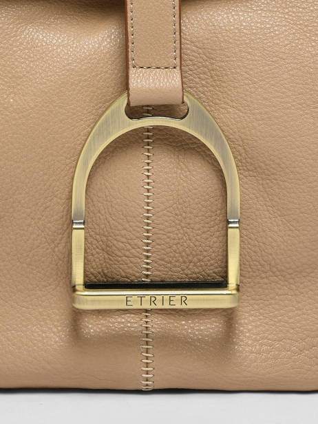 Schoudertas Etalon Leder Etrier Beige etalon EETA197S ander zicht 5