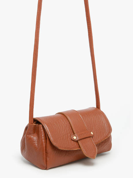 Cross Body Tas S Agnes Leder Etrier Bruin agnes EAGC205S ander zicht 5