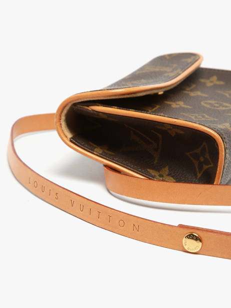 Preloved Louis Vuitton Heuptasje Florentine Monogram Brand connection Bruin louis vuitton AAX5645 ander zicht 2