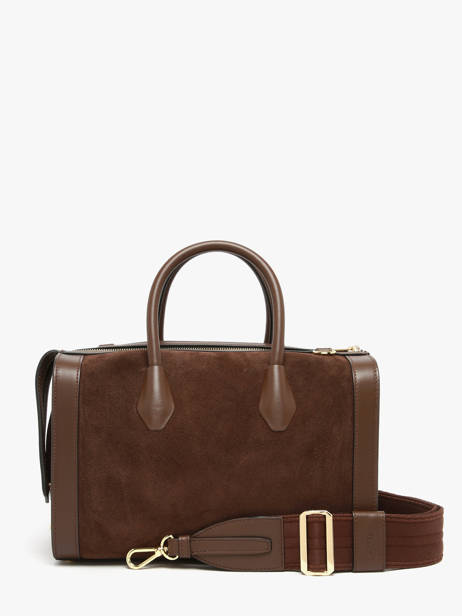 Bowlingtas M Bcbg Suède Leder Lancel Bruin bcbg A13693 ander zicht 4