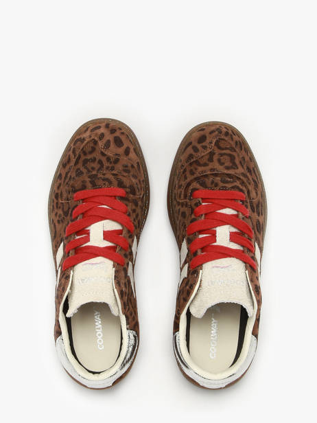 Sneakers Uit Leder Coolway Bruin women 7603298 ander zicht 3