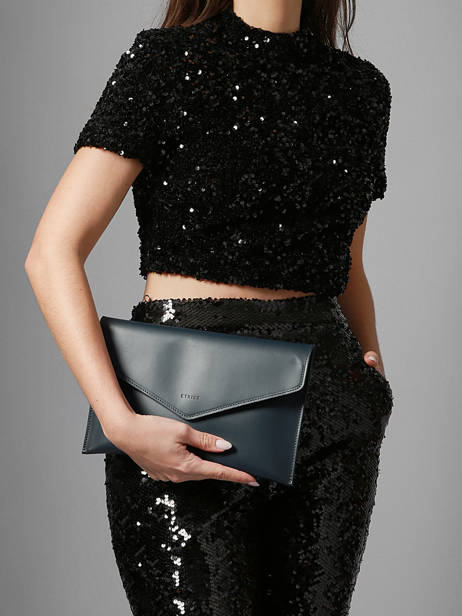 Clutch Paddock L Leder Etrier Blauw paddock EPAD075L ander zicht 1