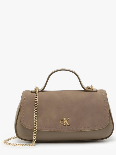 Cross Body Tas Sueded Hardware Calvin klein jeans Beige sueded hardware 4F3408G