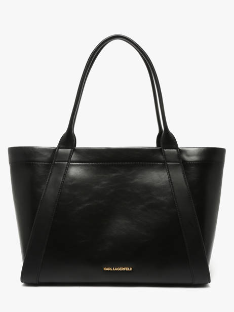 Schoudertas K/ville Studs Leder Karl lagerfeld Zwart k ville B1W30261 ander zicht 4
