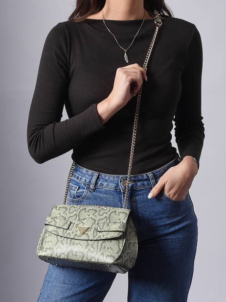 Cross Body Tas Serenova Polyurethaan Guess Groen serenova KG809121 ander zicht 1