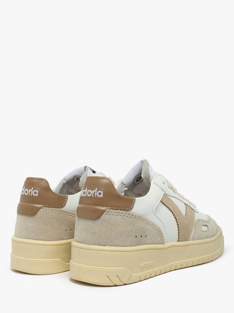 Sneakers Uit Leder Victoria Beige women 1257136 ander zicht 2