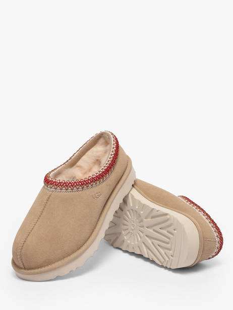 Slippers Tasman Ii Uit Leder Ugg Beige women 1174470 ander zicht 2