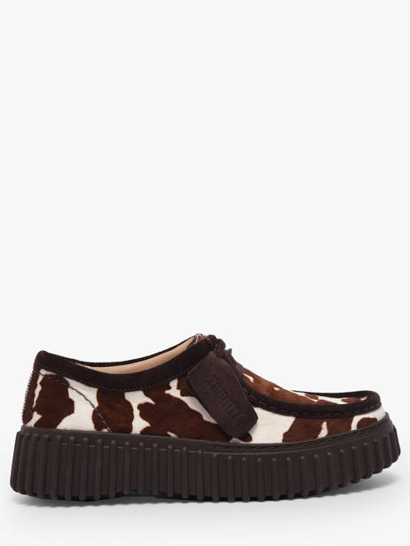 Derby Veterschoenen Met Platformzool Uit Leder Clarks Bruin women 26186666