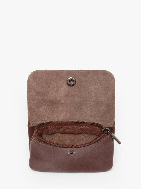 Portemonnee Caviar Leder Milano Bruin caviar CA23092 ander zicht 1