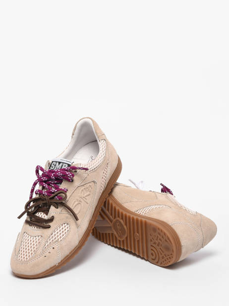 Sneakers Billie Uit Leder Semerdjian Beige women BILLI244 ander zicht 2