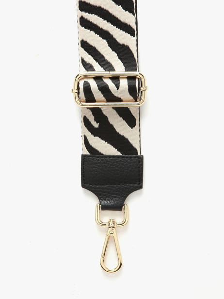 Schouderriem Caviar Milano Zwart caviar CA25ZBOB ander zicht 1