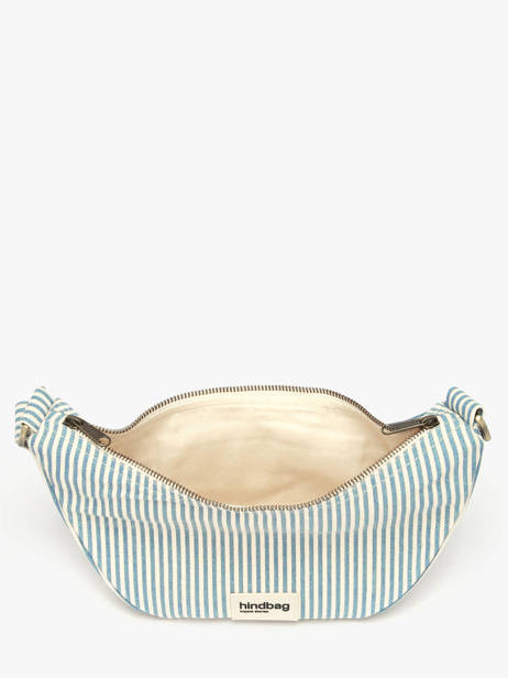 Cross Body Tas Rayures Katoen Hindbag Blauw rayures RA ander zicht 3