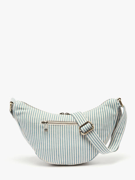 Cross Body Tas Rayures Katoen Hindbag Blauw rayures RA ander zicht 4