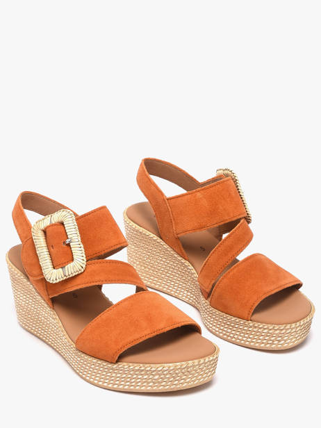 Sandalen Met Platformzool Uit Leder Gabor Oranje women 10 ander zicht 1