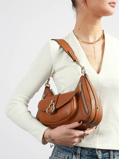 Schoudertas Jessa Guess Bruin jessa BG836218 ander zicht 1