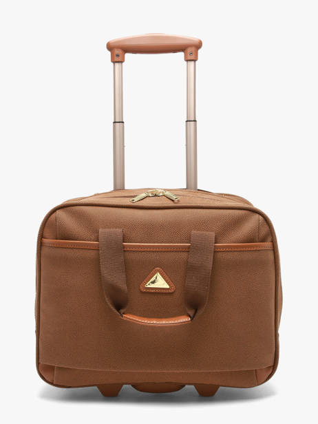 Pilot Case Op Wieltjes Snowball Bruin business 12040