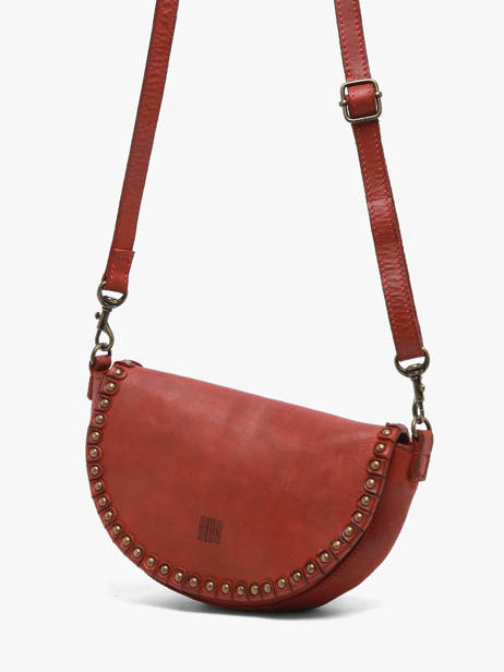 Cross Body Tas Heritage Leder Biba Rood heritage YAM1L ander zicht 1