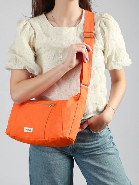 Cross Body Tas Mini Charlot Gerecycleerd Katoen Rivedroite Oranje timeless MCHARTIM ander zicht 1